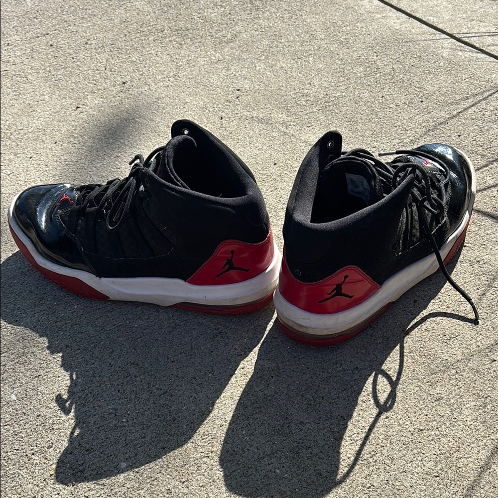 Jordan Black and Red Sneakers - Picture 2 of 4